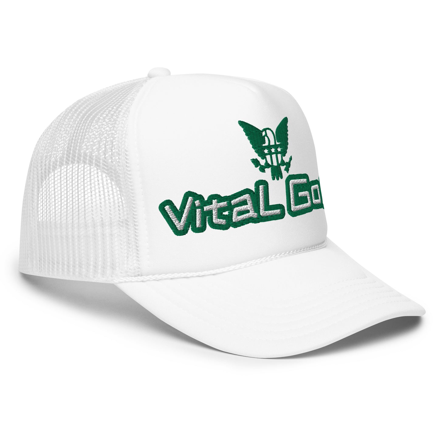 Kelly Green Vital Golf Foam Trucker Hat
