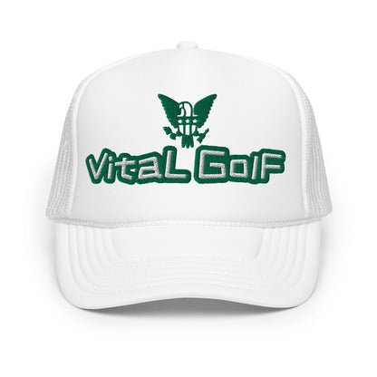 Kelly Green Vital Golf Foam Trucker Hat